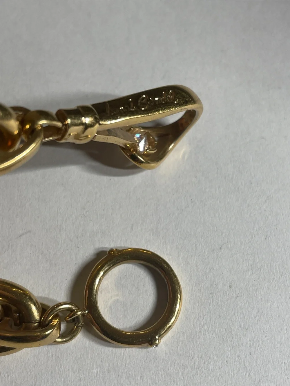 Gold-Link Chain Bracelet Watch Accessory - Classic Polished Finish